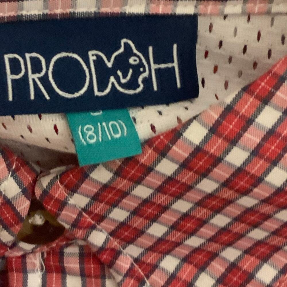 Prodoh Founders‎ Fishing Shirt NWT Plaid size 8/10 - Picture 2 of 4